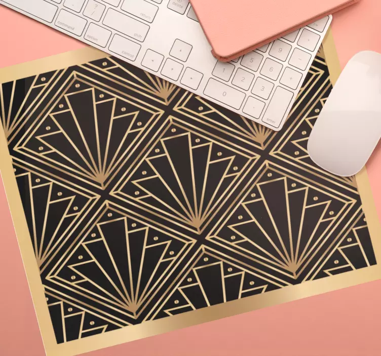 Elegant geometrisk komponent mönster och texturer musmatta - Tenstickers