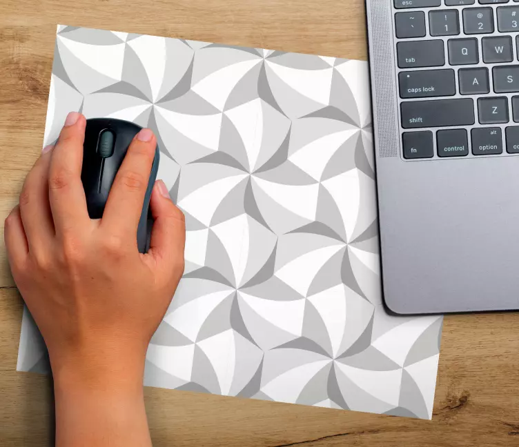 Elegant geometriska former mönster och texturer musmatta - Tenstickers