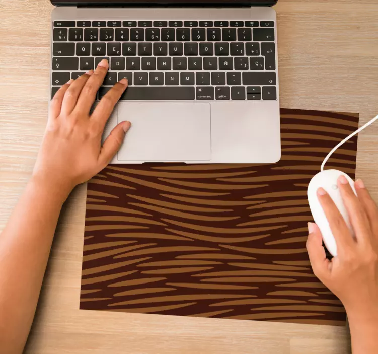 Elegant minimalistiska linjer mönster och texturer musmatta - Tenstickers