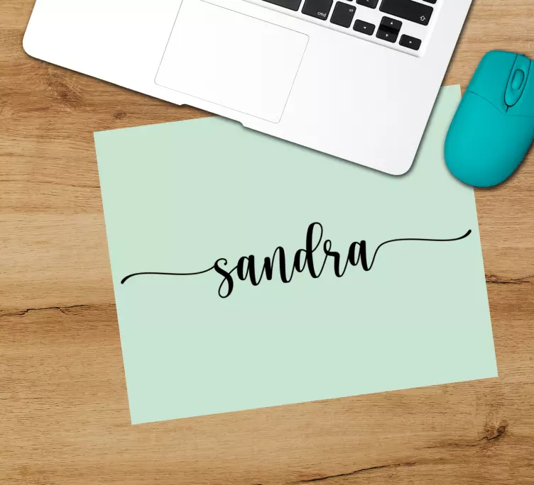Elegant personligt namn musmatta med namn - Tenstickers