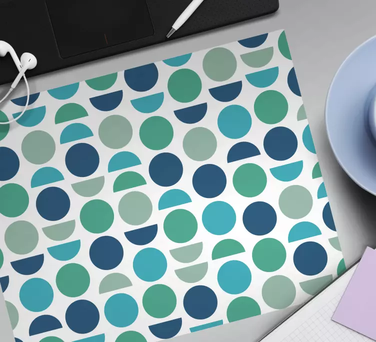 Färgglad cirkulär mönster och texturer musmatta - Tenstickers