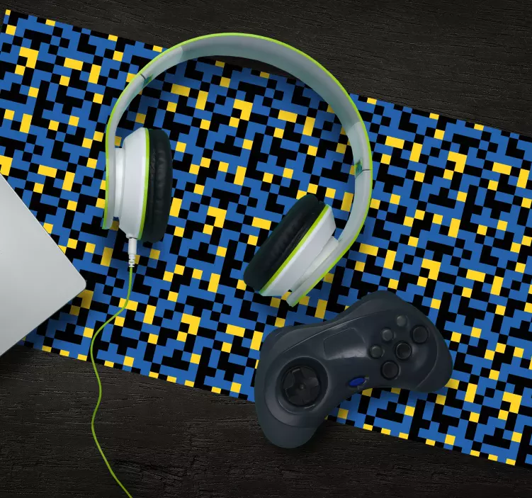 Färgglad geometrisk mönster och texturer musmatta - Tenstickers