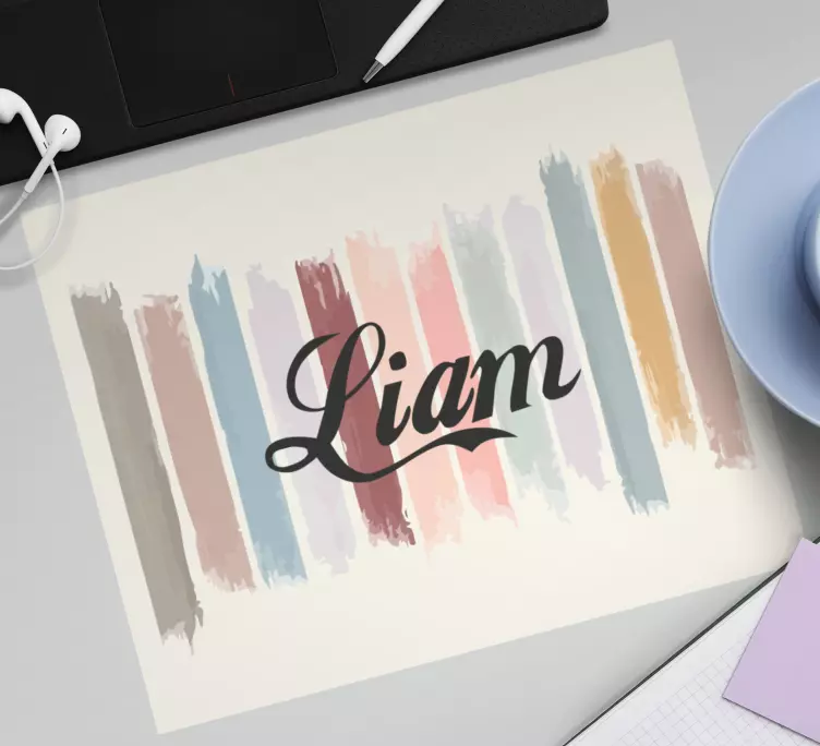 Färgglada penseldrag original musmatta - Tenstickers