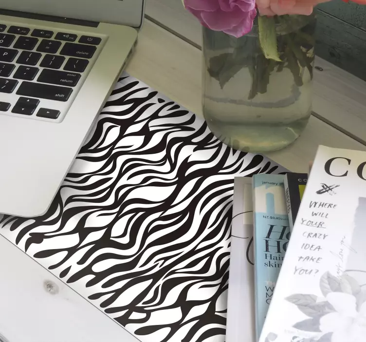 Flödande abstrakta vågor mönster och texturer musmatta - Tenstickers