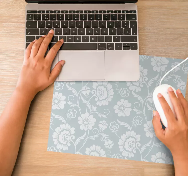 Floral elegance mönster och texturer musmatta - Tenstickers