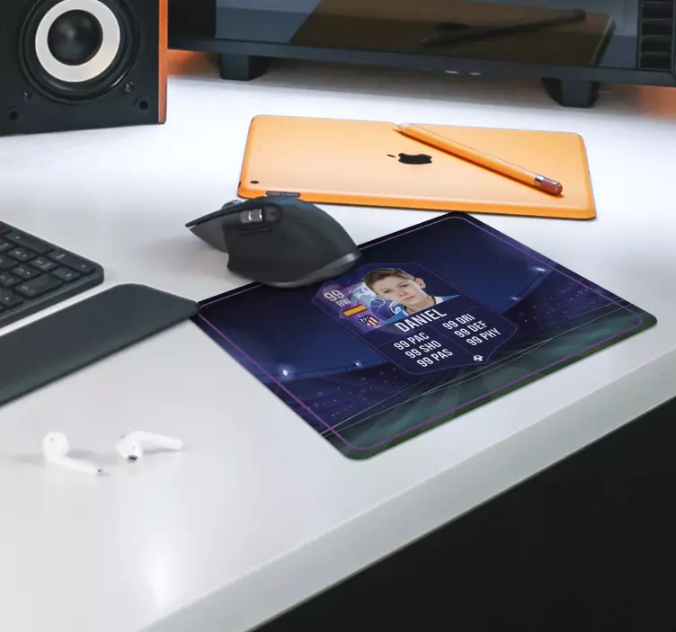 Fotbollsspelarkort Musmatta gaming - Tenstickers