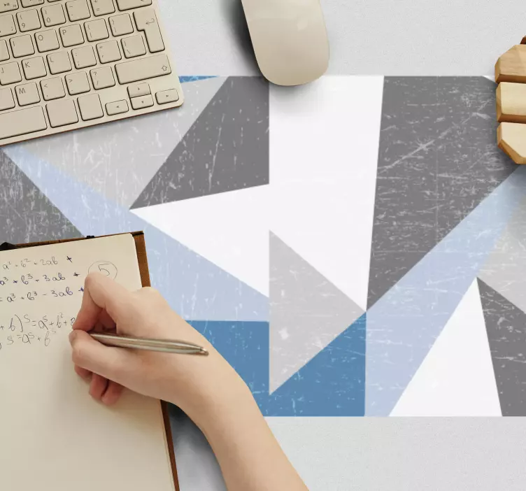 Geometrisk färgglad form mönster och texturer musmatta - Tenstickers