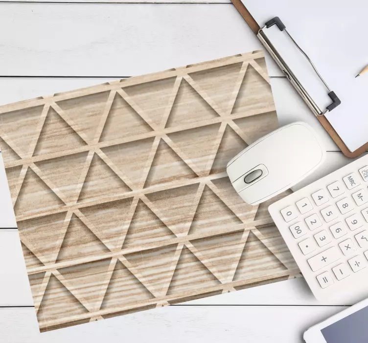 Geometrisk triangeltextur mönster och texturer musmatta - Tenstickers