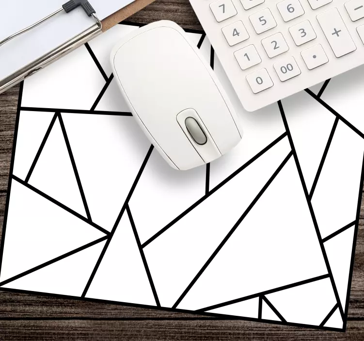 Geometriska linjer arrangemang mönster och texturer musmatta - Tenstickers