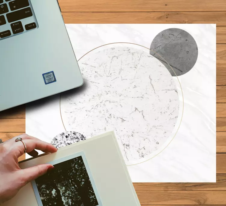 Geometriska runda former mönster och texturer musmatta - Tenstickers