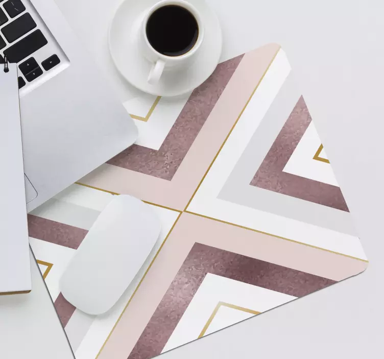 Geometriskt färgglatt mönster och texturer musmatta - Tenstickers