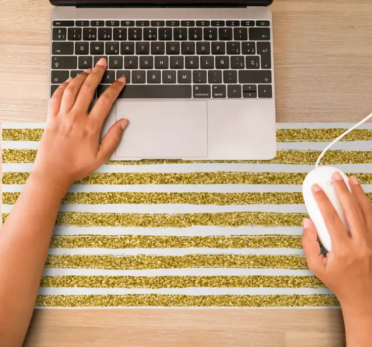 Glittrande randmönster mönster och texturer musmatta - Tenstickers