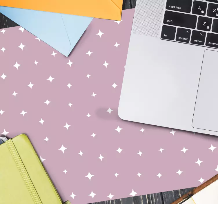 Glittrande stjärnmönster mönster och texturer musmatta - Tenstickers