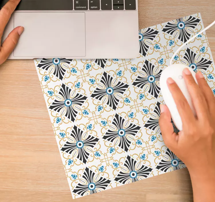 Graceful botanical inspiration mönster och texturer musmatta - Tenstickers