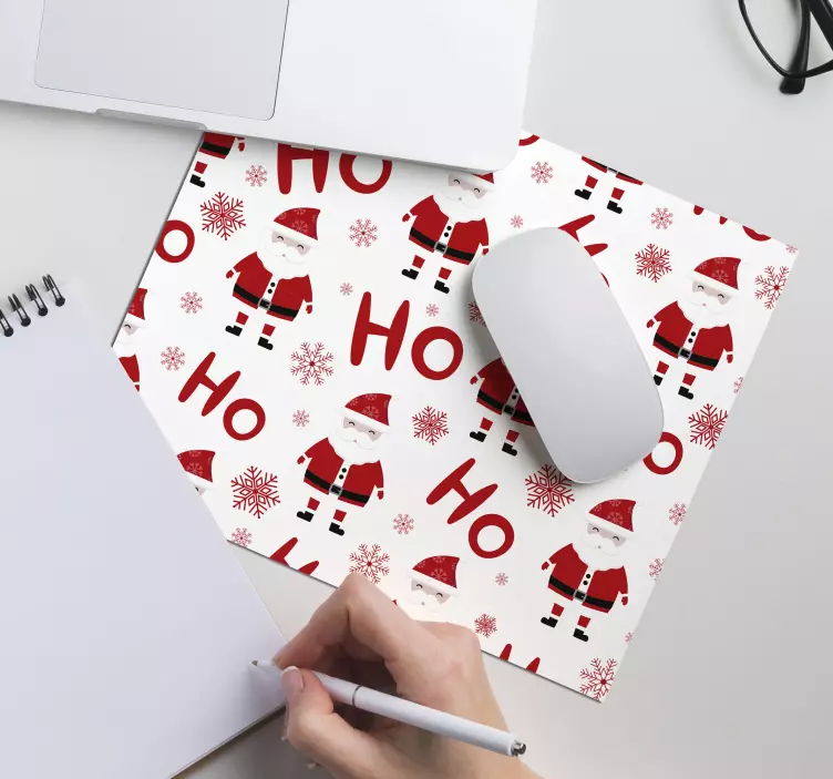 Jultomten och hohoho julmusmatta - Tenstickers