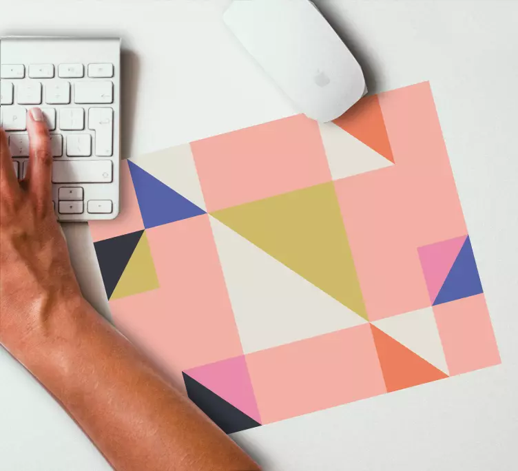 Konst geometrisk mönster original musmatta - Tenstickers