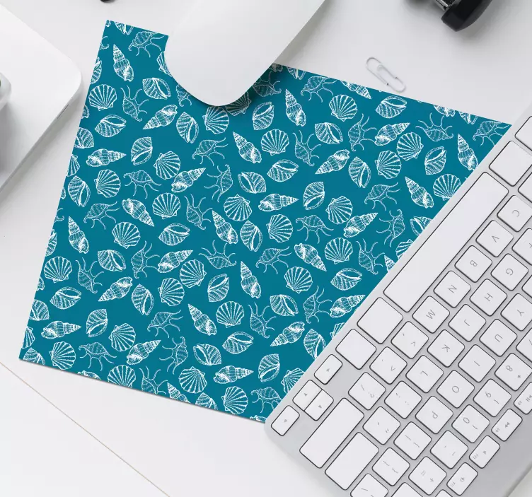 Marine leaf mönster och texturer musmatta - Tenstickers