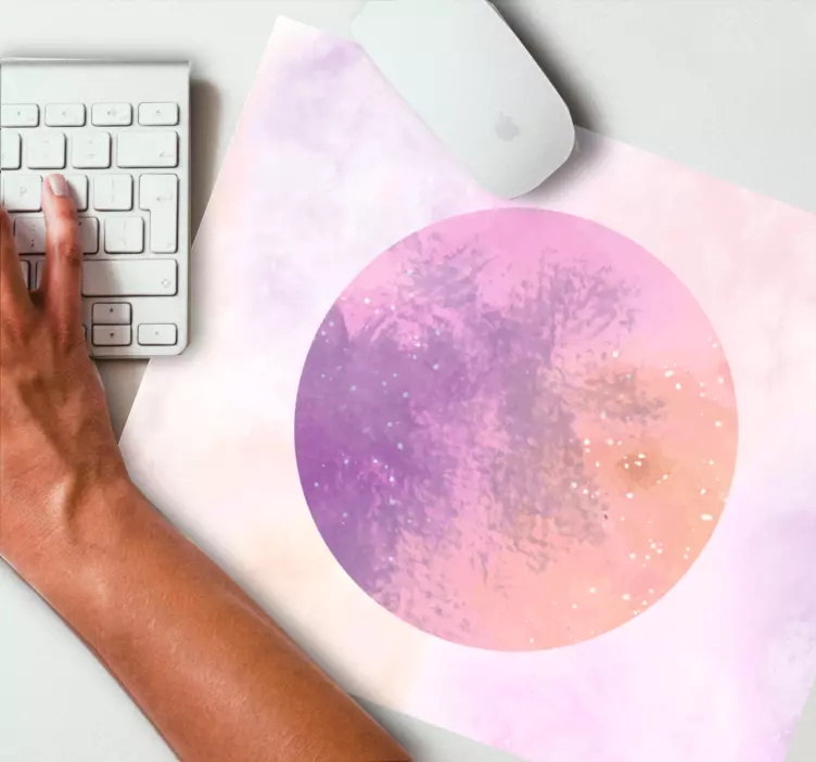 Mjuk gradient cirkel mönster och texturer musmatta - Tenstickers