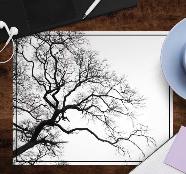 Mönster och texturer musmatta bar gren silhuett - Tenstickers