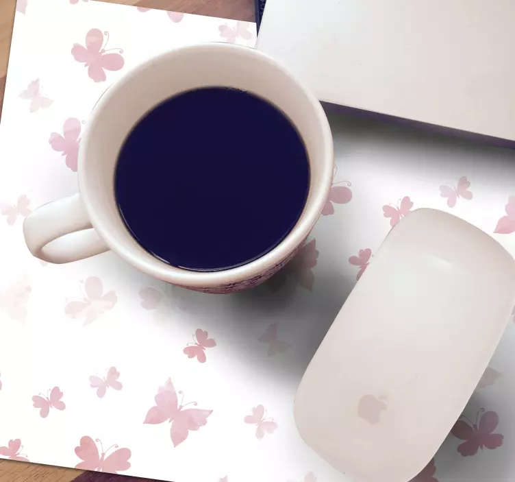 Mönster och texturer musmatta fjärilsmotiv - Tenstickers