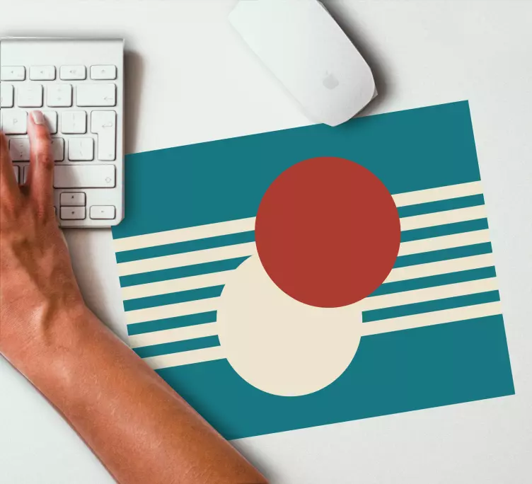 Mönster och texturer musmatta geometrisk cirkelkomposition - Tenstickers