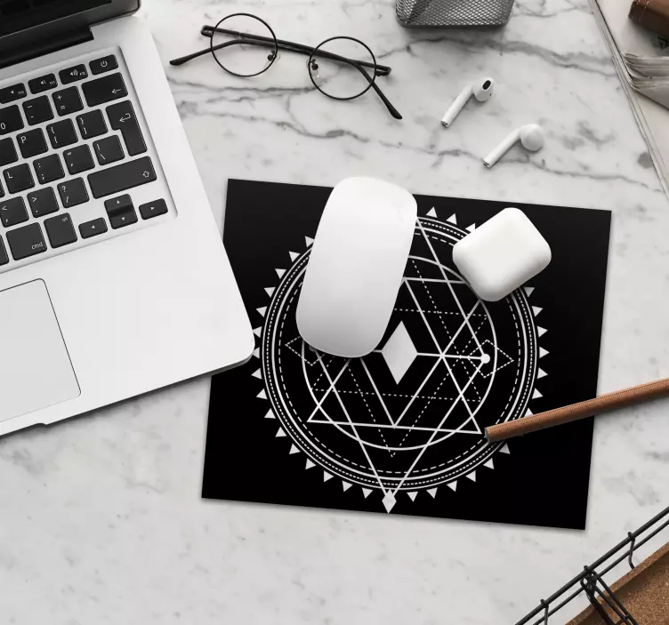 Mönster och texturer musmatta geometriskt mandalamönster - Tenstickers