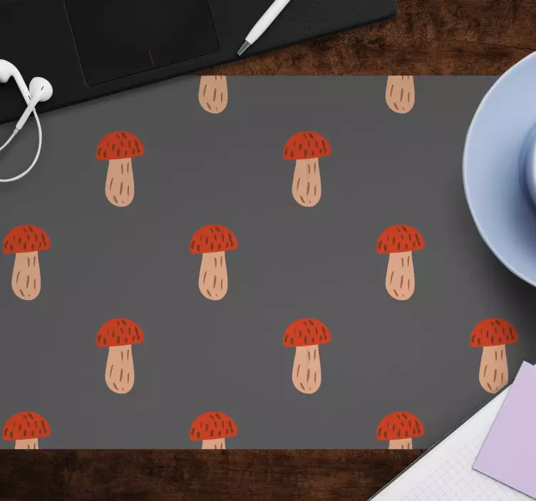Mushroom pattern design mönster och texturer musmatta - Tenstickers