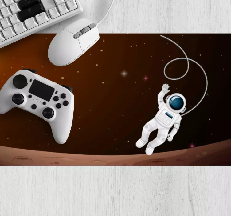 Musmatta gaming astronaut svävande rymd - Tenstickers