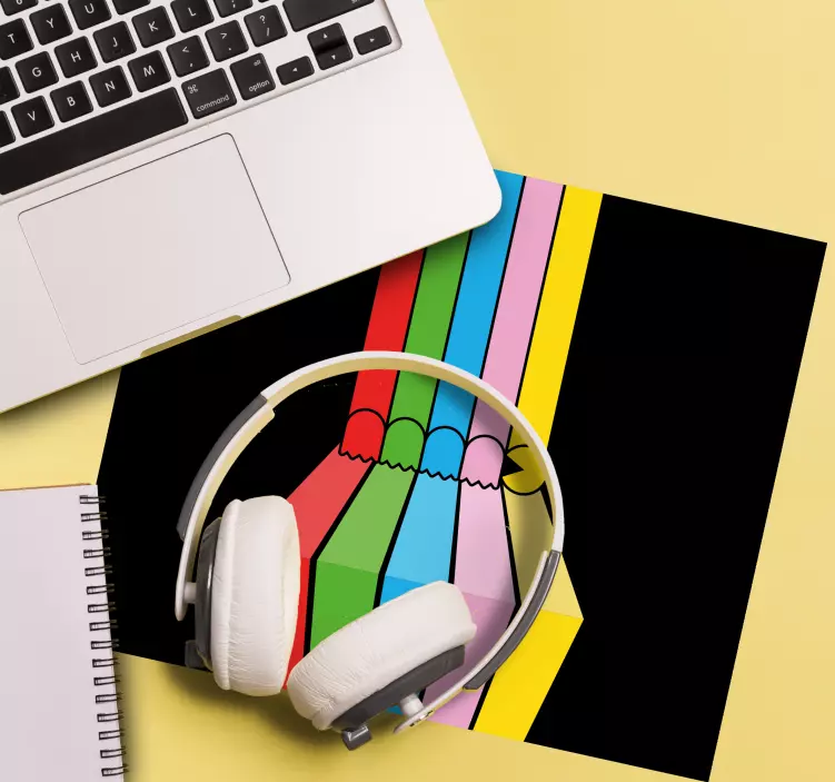 Musmatta gaming färgglad blyertdesign - Tenstickers