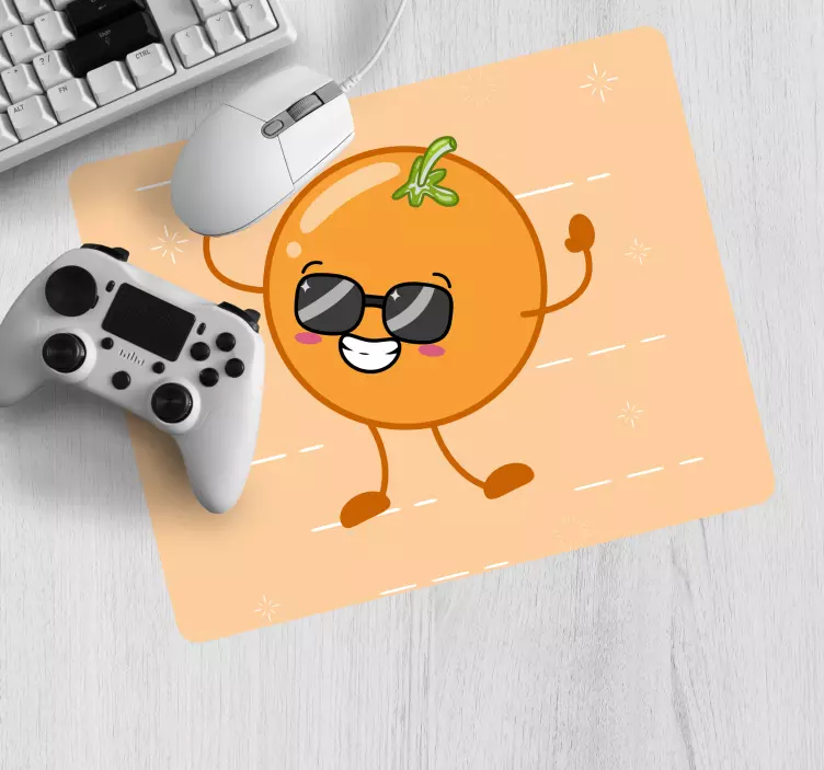 Musmatta gaming glad orange karaktär - Tenstickers