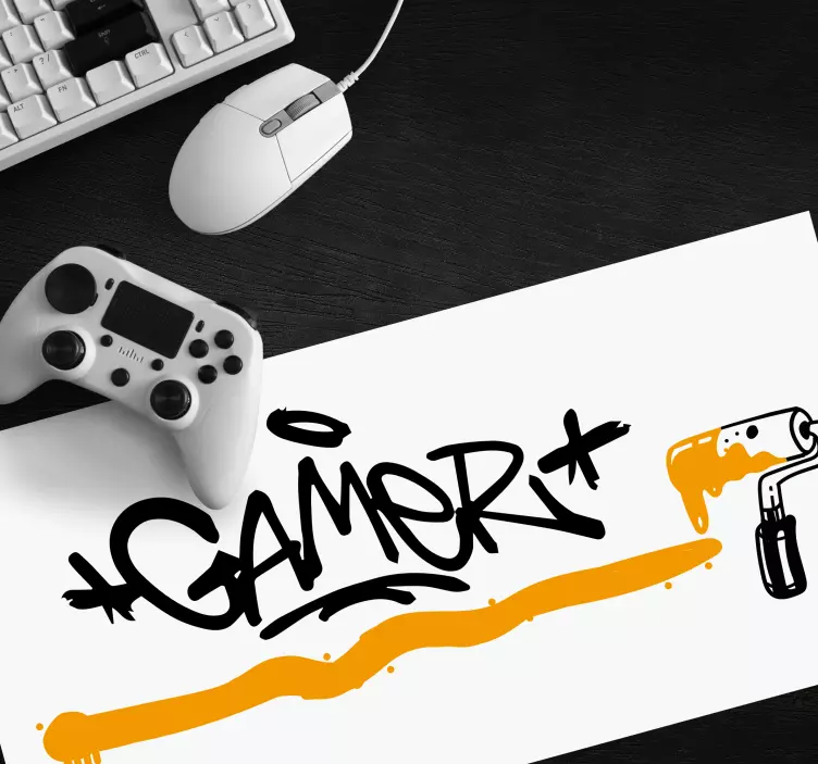 Musmatta gaming graffiti gamer utsaga - Tenstickers