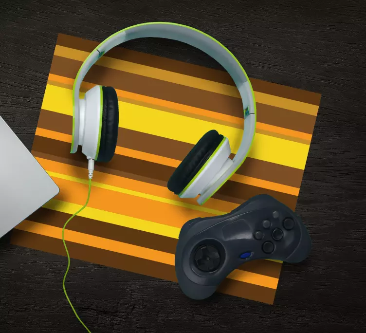 Musmatta gaming med djärvt randigt mönster - Tenstickers