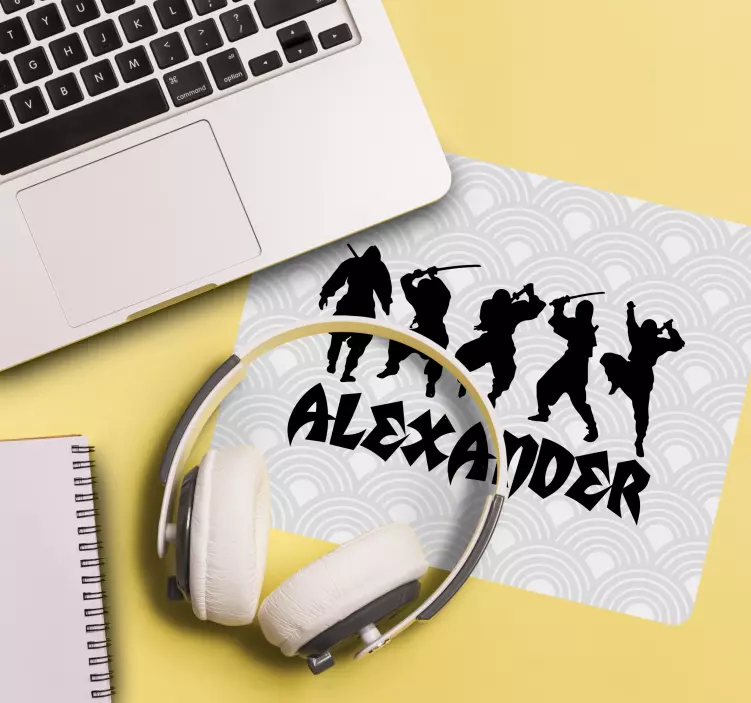 Musmatta gaming ninja silhouetter display - Tenstickers