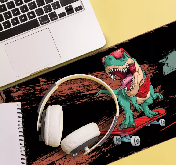 Musmatta gaming skateande dinosauräventyr - Tenstickers