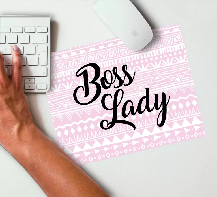 Musmatta med citat boss lady inspiration - Tenstickers