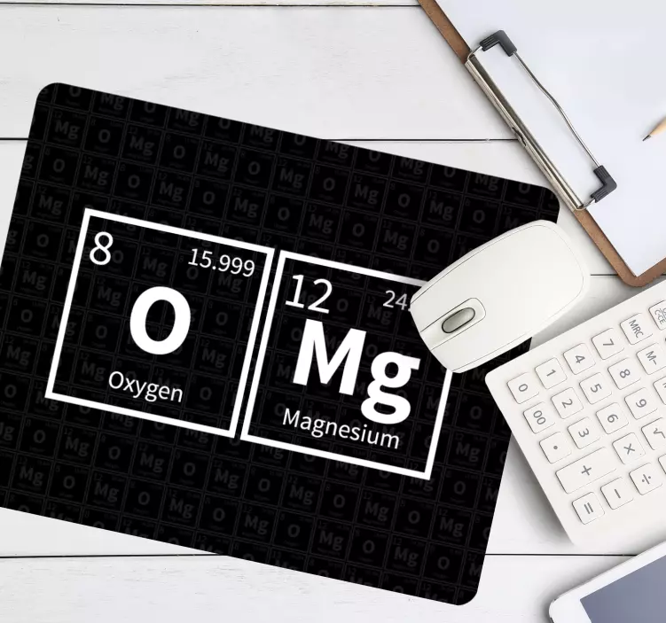 Musmatta med citat kemiska element design - Tenstickers