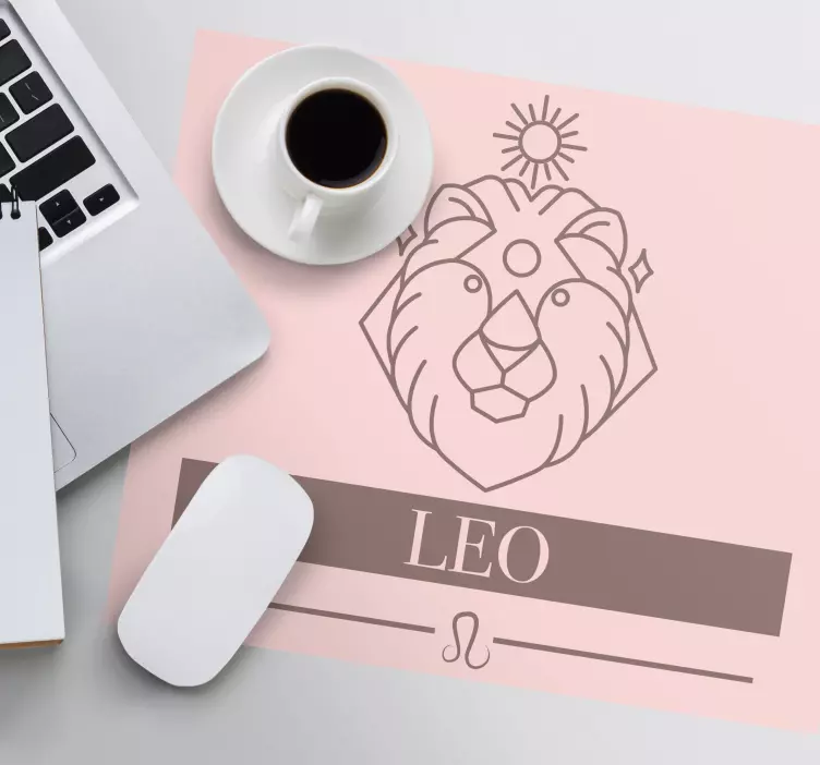 Musmatta med citat leos zodiaksymbol - Tenstickers