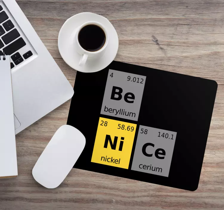 Musmatta med citat periodiska systemets elementer - Tenstickers
