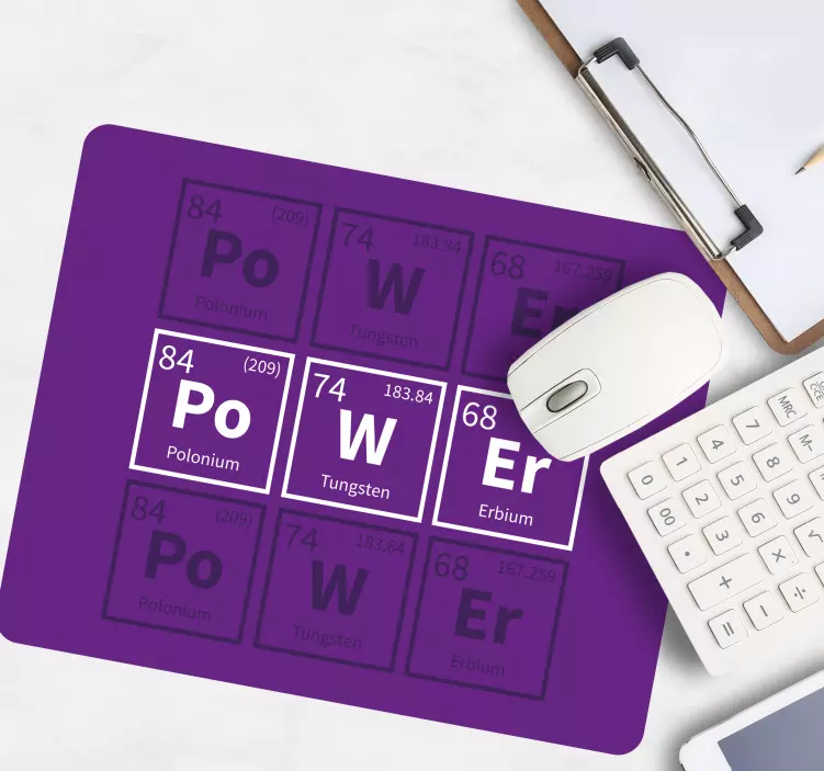 Musmatta med citat power elements display - Tenstickers