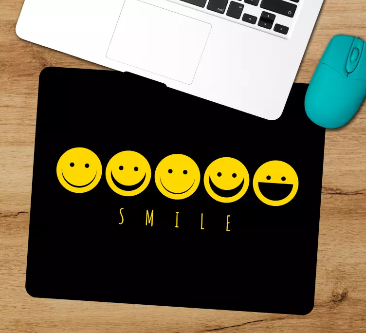 Musmatta med citat smile emoji kollektion - Tenstickers