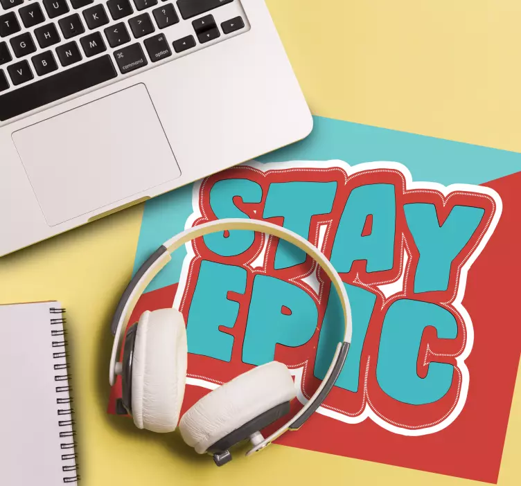 Musmatta med citat stanna episk fras - Tenstickers