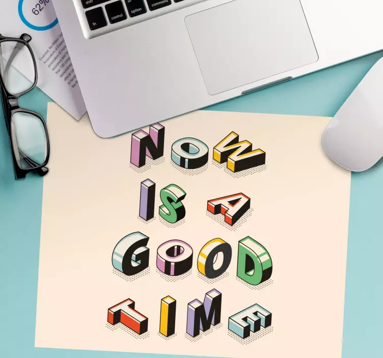 Musmatta med motivational text art - Tenstickers