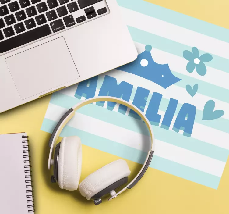 Musmatta med namn amelia kronmönster - Tenstickers