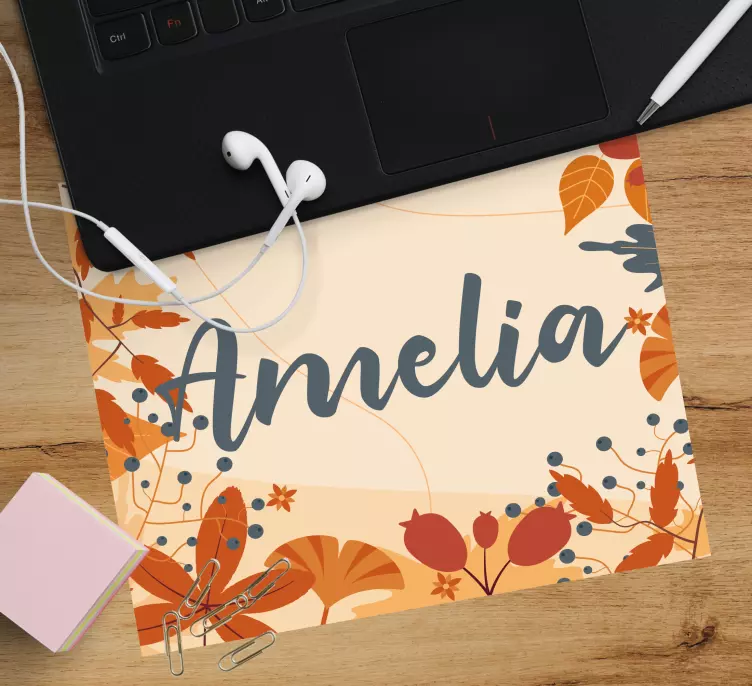 Musmatta med namn elegant höstblommor - Tenstickers