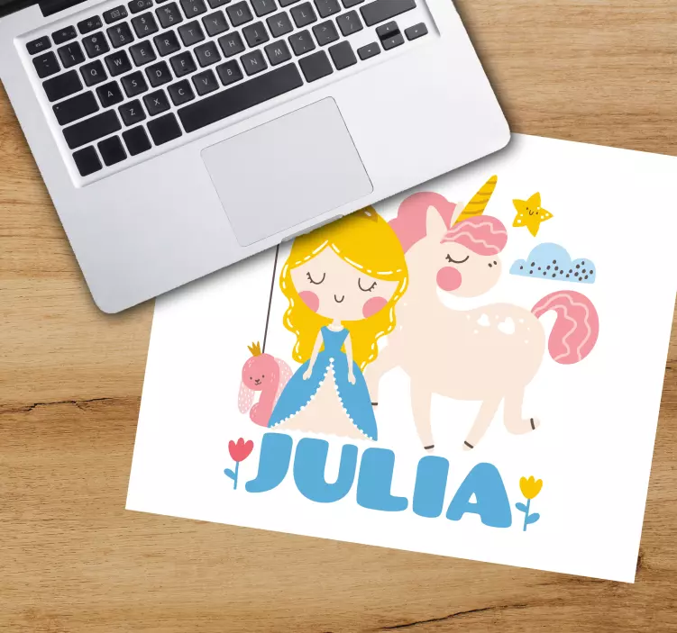 Musmatta med namn prinsessa och enhörning - Tenstickers