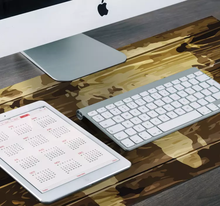 Musmatta med världskarta i trä - Tenstickers