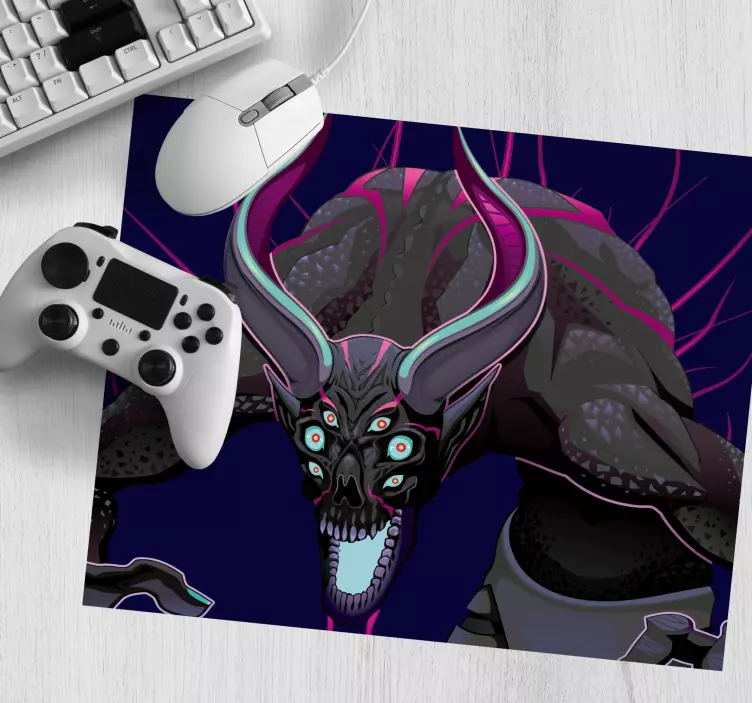 Mytisk varelse illustration musmatta gaming - Tenstickers