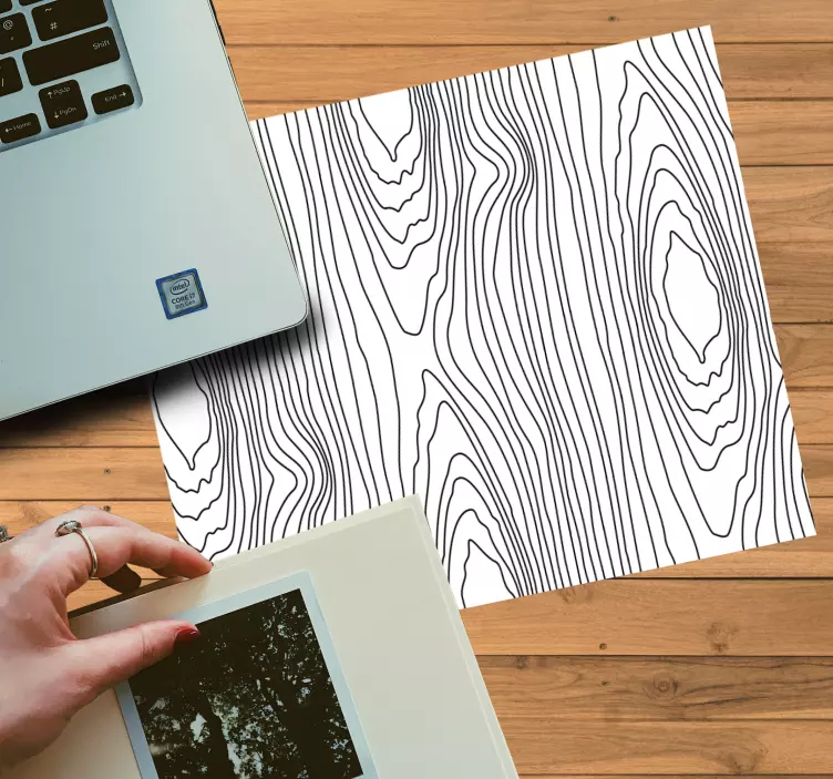 Naturligt träådring mönster och texturer musmatta - Tenstickers