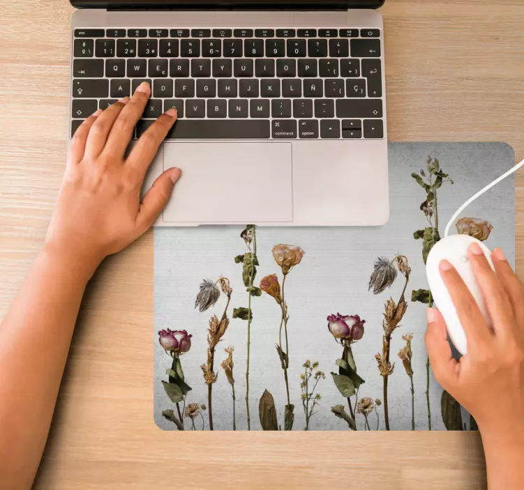 Original musmatta blommig stängelarrangemang - Tenstickers