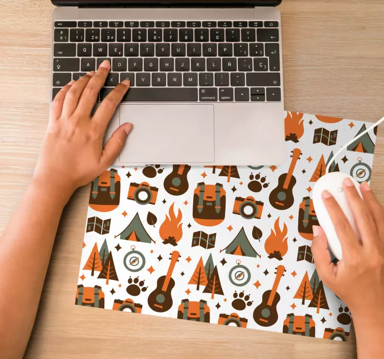 Original musmatta campingäventyr ikoner - Tenstickers